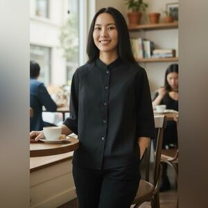 CHICO’S Black Perfect Stretch 3/4 Sleeve Jacket Sz 2 Large NWT Work or Play